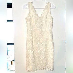 Ann Taylor Floral White Dress - Brand New!